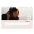 Fotokalender A5 Enkel — Överlappande text [Mars]