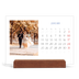 Skrivbordskalender med träställ - Liggande  — Koboltklassiker [Januari]