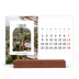 Skrivbordskalender med träställ - Liggande  — Det öppna valvet [Februari]