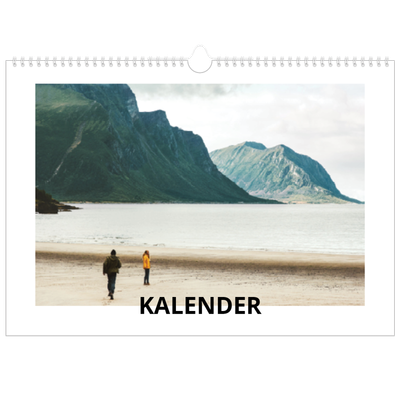 Fotokalender A3 Enkel — Vit kalender [omslag]