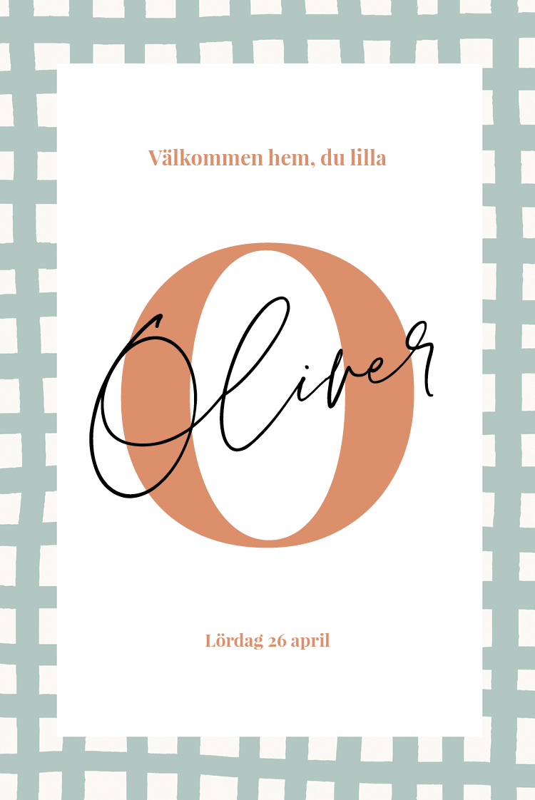 Inbjudningar — Lapptäcksinitial