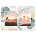Fotokalender A4 Enkel — Akvarell former [omslag]