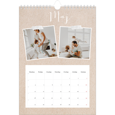 Fotokalender A4 Enkel (20 x 30 cm) — Scrapbook kalender [omslag]