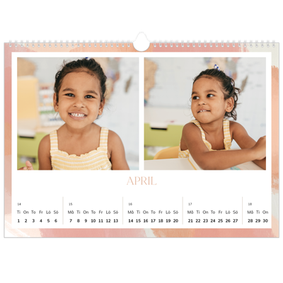 Fotokalender A3 Enkel — Borsteffekt [April]