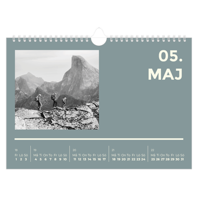 Fotokalender A4 Enkel — Modern och djärv [omslag]