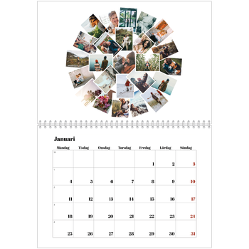 Fotokalender A3 Klassisk — Collage shapes