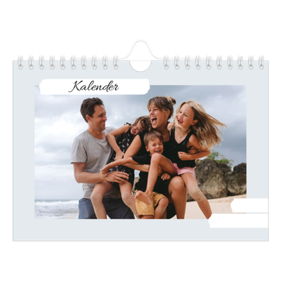 Fotokalender A5 Enkel — Pastell färger [omslag]