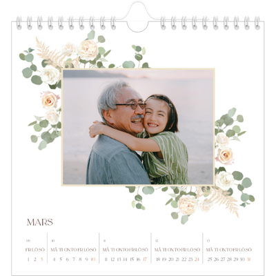 Årskalender kvadratisk — Bohemisk stil [Mars]