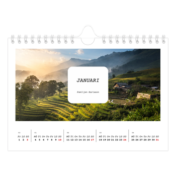 Fotokalender A5 Enkel — Hela historien
