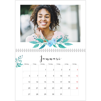 Fotokalender A3 Klassisk — Illustrationer av blommor