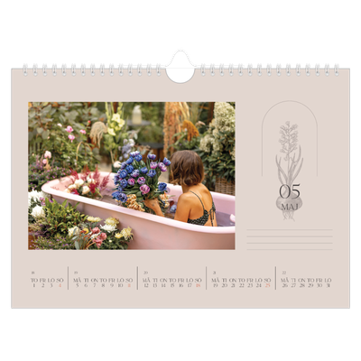 Fotokalender A4 Enkel — Enkel botanisk [omslag]