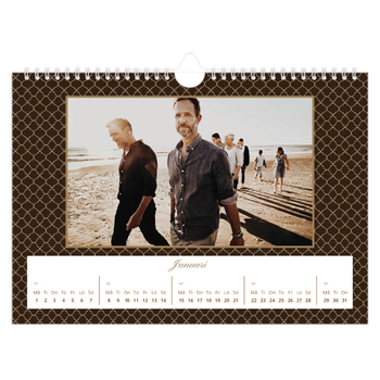 Fotokalender A4 Enkel — Geometriskt mönster