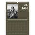 Fotokalender A4 Enkel (20 x 30 cm) — Modern och djärv [Januari]