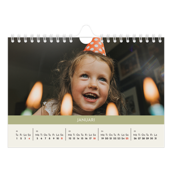 Fotokalender A5 Enkel — Pastellkapitel