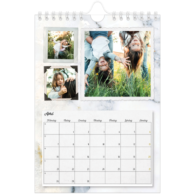 Fotokalender A5 Enkel — Bildsamling [April]