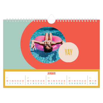 Fotokalender A4 Enkel — Ljust och vackert