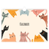 Fotokalender A4 Enkel — Kattassistentar och klotter [omslag]