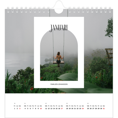 Årskalender kvadratisk — Det öppna valvet [Januari]