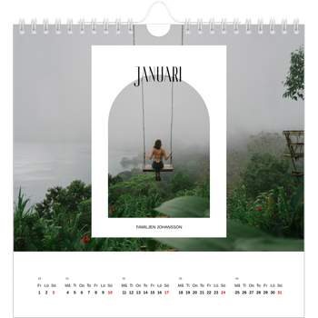 Fotokalender Kvadratisk — Det öppna valvet