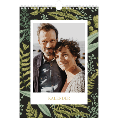Fotokalender A4 Enkel (20 x 30 cm) — Blommande bakgrunder [omslag]