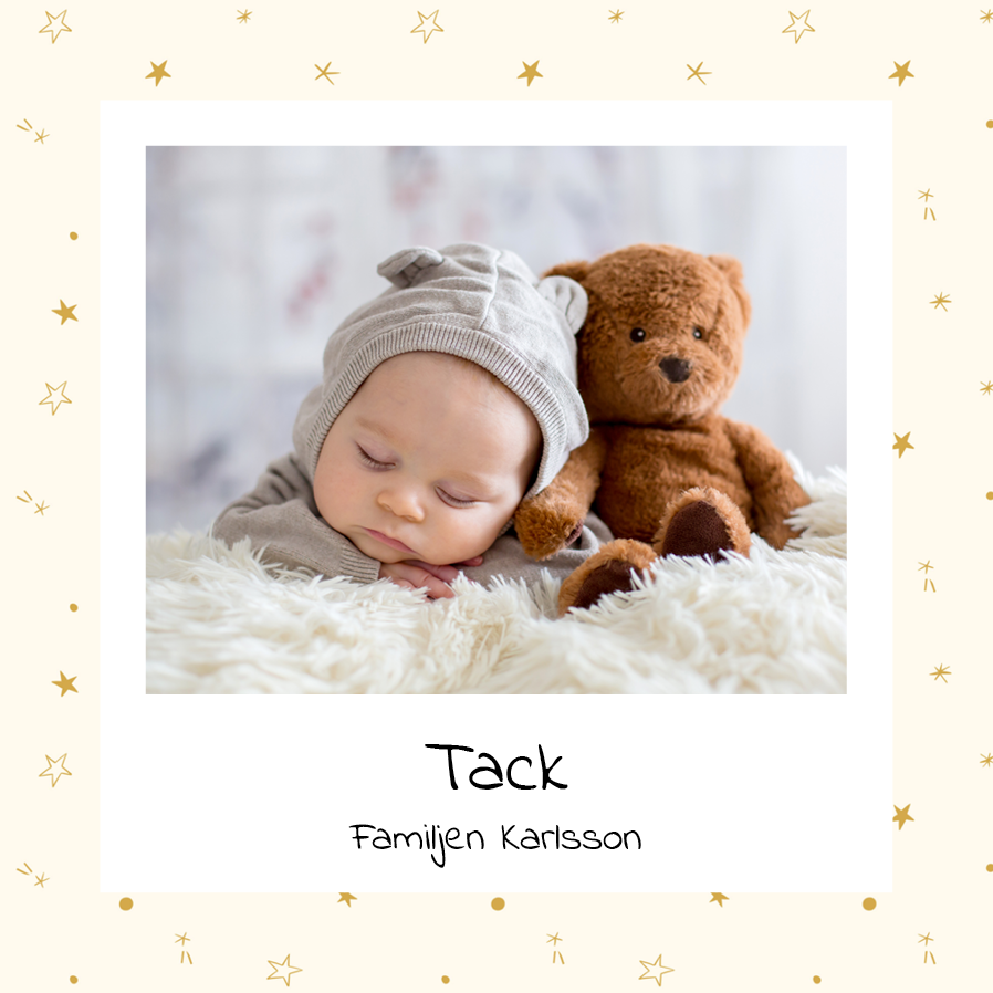 Tack — Vår lilla stjärna