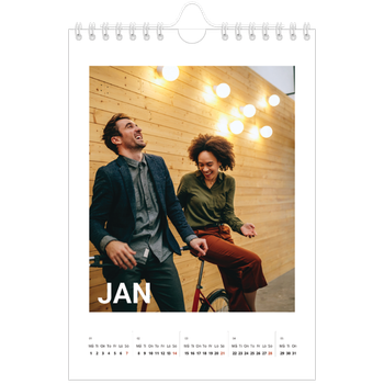 Fotokalender A5 Enkel — Stor månad