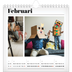 Årskalender kvadratisk — Tidningsstil [Februari]