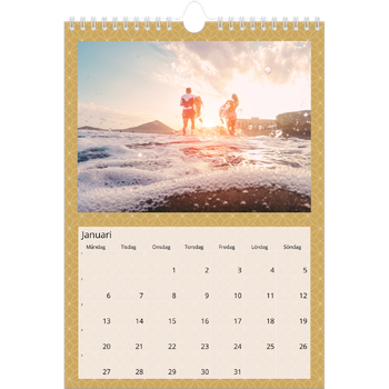 Fotokalender A4 Enkel — Geometrisk