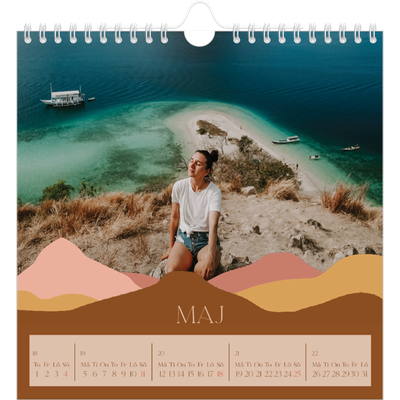 Årskalender kvadratisk — Neutrala berg [omslag]