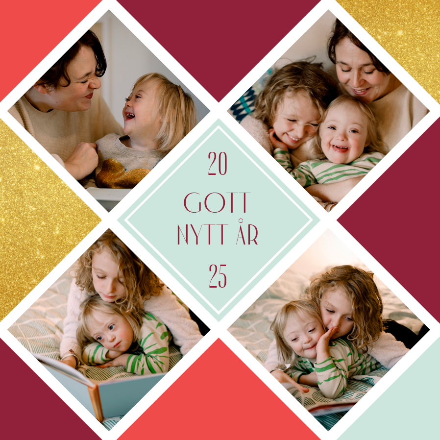 Fotokort — Glittrande nyår