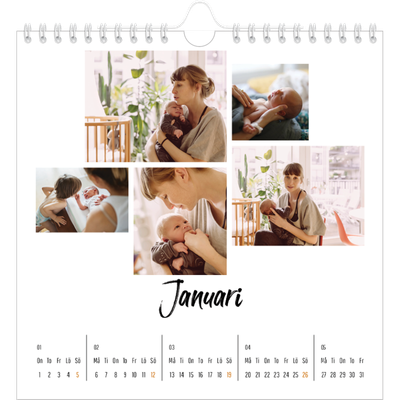 Årskalender kvadratisk — Boken om mig [Januari]