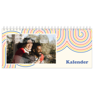 Skrivbordskalendrar — Retro ränder [omslag]