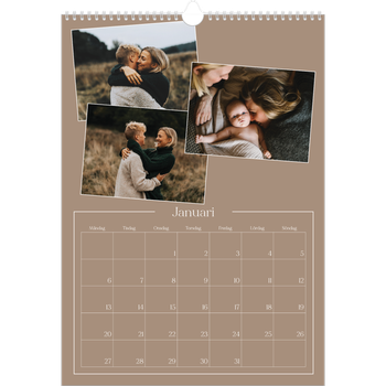 Fotokalender A3 Enkel — Skapade minnen