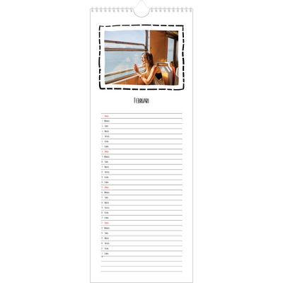 Fotokalender Smal  — Albumögonblick [Februari]