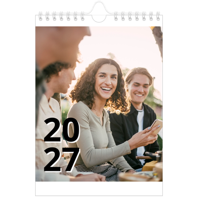 Fotokalender A5 Enkel — Bokstäver och tal [omslag]