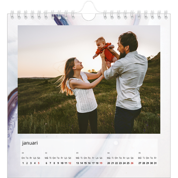 Fotokalender Kvadratisk — Marmorpapper