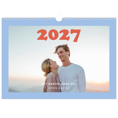 Fotokalender A3 Enkel — Retro ramar [omslag]