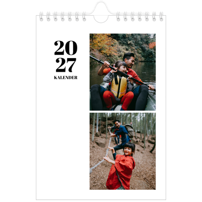 Fotokalender A5 Enkel — Serif och ögonblick [omslag]