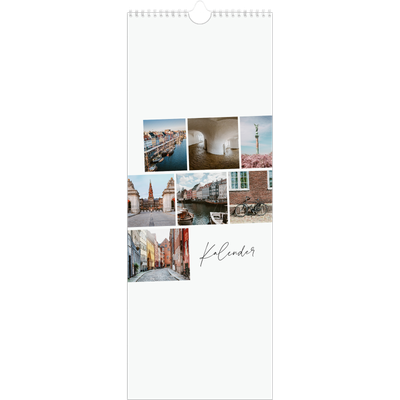Fotokalender Smal  — Stadssemester (vit) [omslag]
