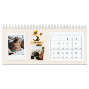 Skrivbordskalendrar — Retro scrapbooking