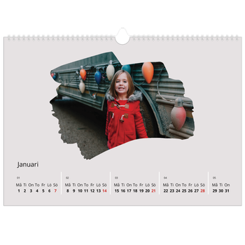 Fotokalender A3 Enkel — Målade bildfält