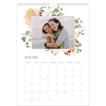 Fotokalender A3 Enkel — Bohemisk stil
