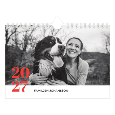 Fotokalender A5 Enkel — Storslaget år [omslag]
