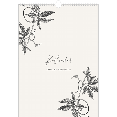 A3 Årskalender — Bläck & murgröna [omslag]