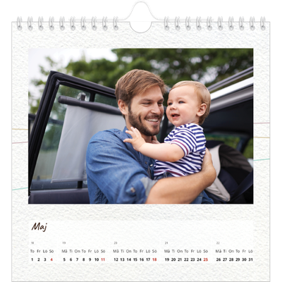 Årskalender kvadratisk — Blompapper [Maj]