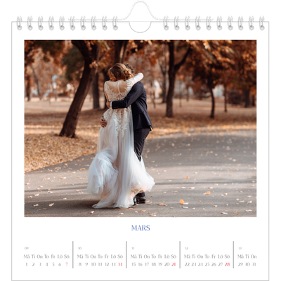 Årskalender kvadratisk — Koboltklassiker [Mars]