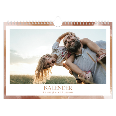 Fotokalender A4 Enkel — Borsteffekt [omslag]