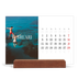 Skrivbordskalender med träställ - Liggande  — Oändlig flykt [Februari]