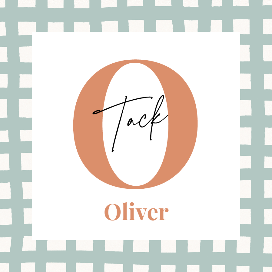 Tack — Lapptäcksinitial