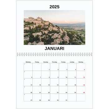 Fotokalender A3 Klassisk — Enkel bild